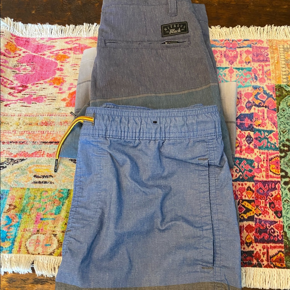 2 pair of boys medium hybrid shorts in like new condition.